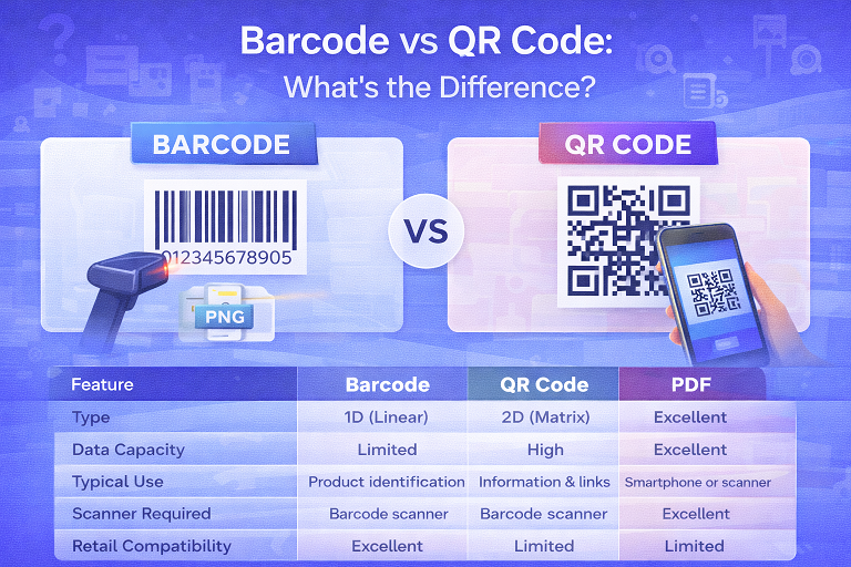 Barcode vs QR Code: What’s the Difference ?